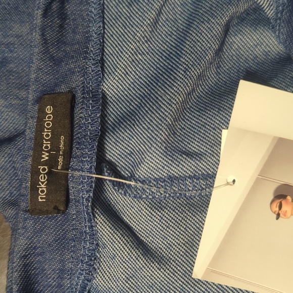 NWT Naked Wardrobe denim romper - Picture 8 of 12